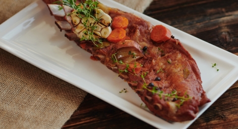 Restauracja & Pizza Kasprowy Wierch Zakopane. Żeberko wieprzowe. 